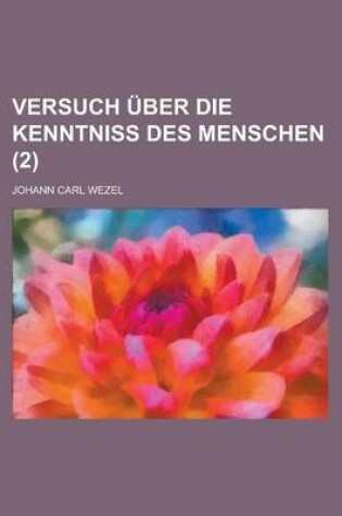 Cover of Versuch Uber Die Kenntniss Des Menschen (2)