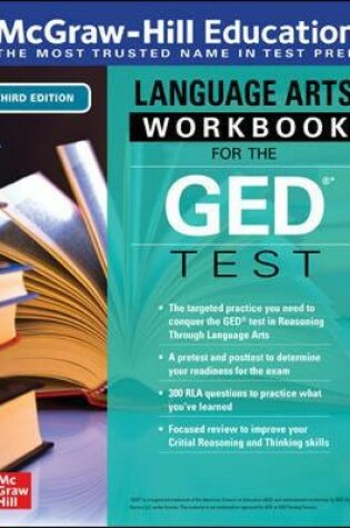 Cover of McGraw-Hill Education Language Arts Workbook for the GED Test, Third Edition