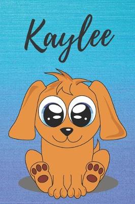 Book cover for Kaylee dog coloring book / notebook / journal / diary