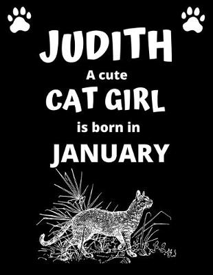 Book cover for JUDITH a cute cat girl is born in January