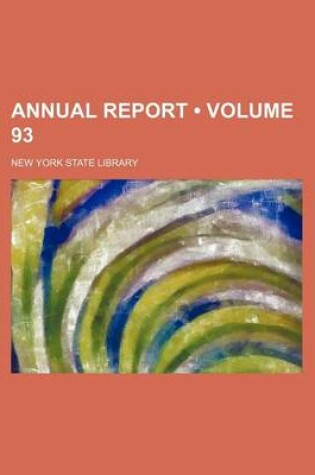 Cover of Annual Report (Volume 93)