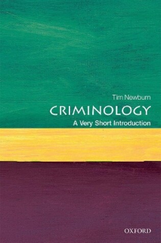 Cover of Criminology: A Very Short Introduction