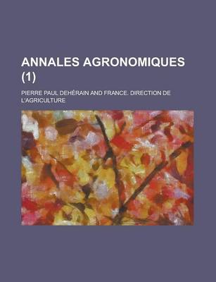 Book cover for Annales Agronomiques (1)