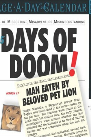 Cover of Days of Doom! 2004 Diary