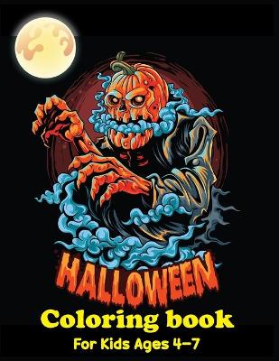 Book cover for Halloween Coloring Book For Kids Ages 4-7