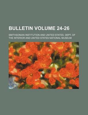 Book cover for Bulletin Volume 24-26