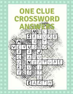 Book cover for One Clue Crossword Answers