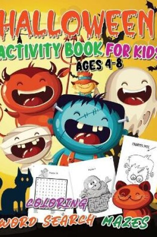 Cover of Halloween Activity Book for Kids Ages 4-8