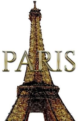 Book cover for Paris Eiffel Tower Gold diamond Glitter Bling Creative blank journal sir Michael designer edition