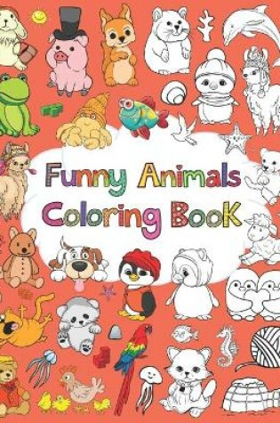 Cover of funny animals coloring book