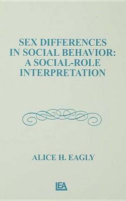 Book cover for Sex Differences in Social Behavior: A Social-Role Interpretation