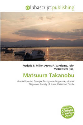 Book cover for Matsuura Takanobu