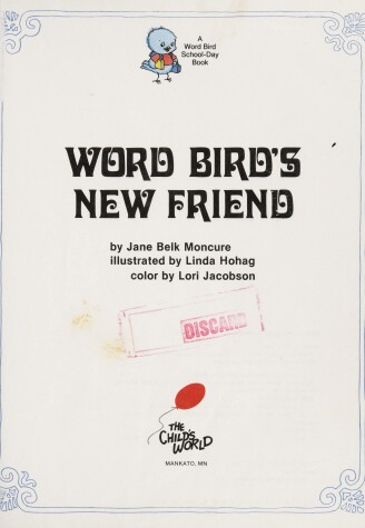 Book cover for Word Bird's New Friend