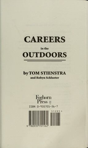 Book cover for Careers in the Outdoors