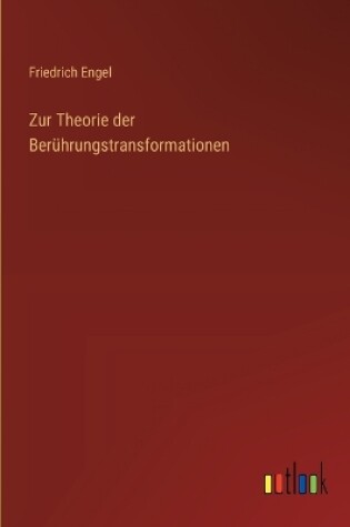 Cover of Zur Theorie der Berührungstransformationen