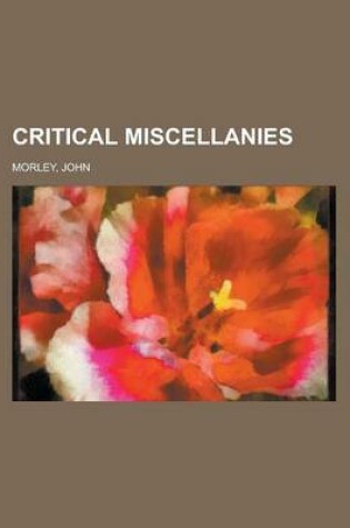 Cover of Critical Miscellanies Volume 2