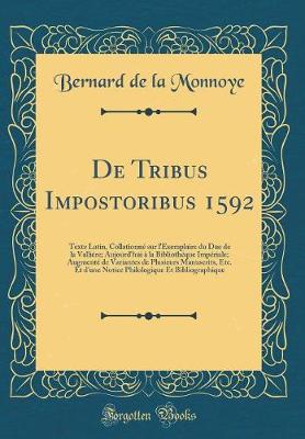 Book cover for de Tribus Impostoribus 1592