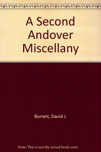 Book cover for A Second Andover Miscellany