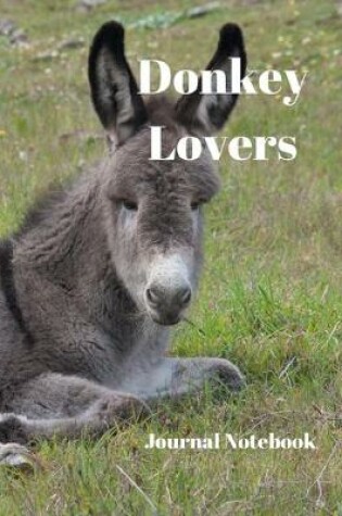 Cover of Donkey Lovers Journal Notebook
