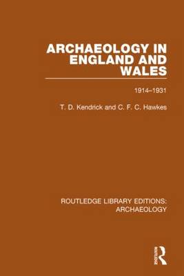 Book cover for Archaeology in England and Wales 1914 - 1931