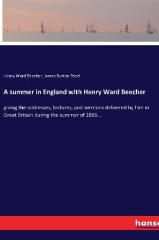 Cover of A summer in England with Henry Ward Beecher
