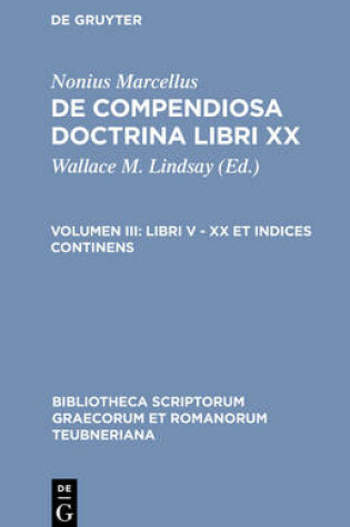 Cover of Libri V - XX Et Indices Continens