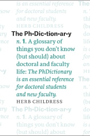 Cover of The PhDictionary