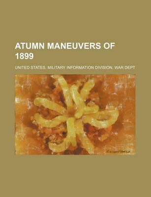 Book cover for Atumn Maneuvers of 1899