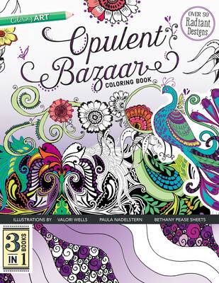 Book cover for Opulent Bazaar Coloring Book: 3 Books in 1