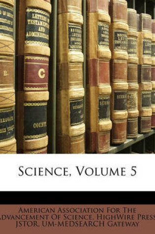 Cover of Science, Volume 5