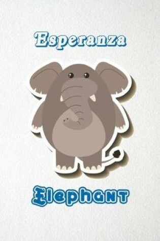 Cover of Esperanza Elephant A5 Lined Notebook 110 Pages
