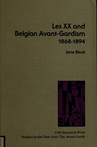 Cover of Vingtieme and the Belgian Avantgardism, 1868-94