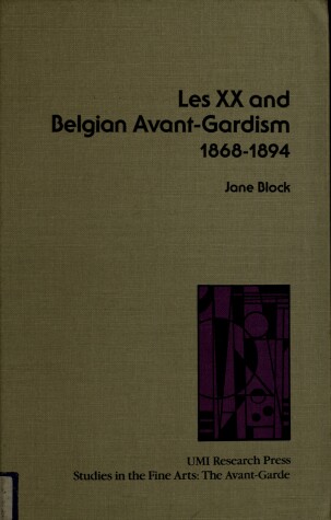 Book cover for Vingtieme and the Belgian Avantgardism, 1868-94