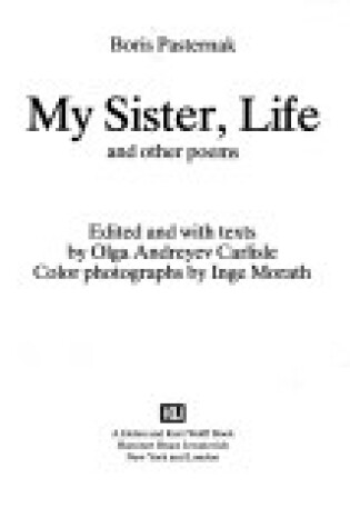 Cover of My Sister, Life and Other Poems