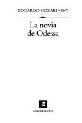 Cover of Novia de Odessa