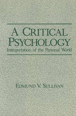 Book cover for A Critical Psychology