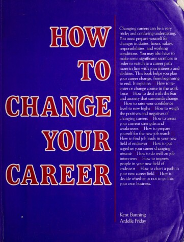 Book cover for How to Change Your Career