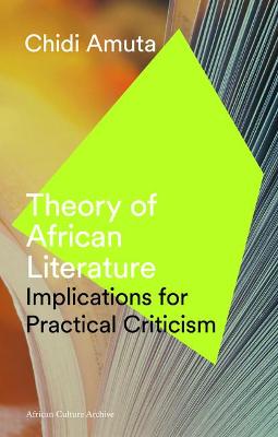 Cover of Theory of African Literature