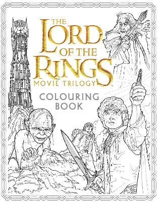 Book cover for The Lord of the Rings Movie Trilogy Colouring Book