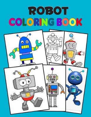 Book cover for Robot Coloring Book