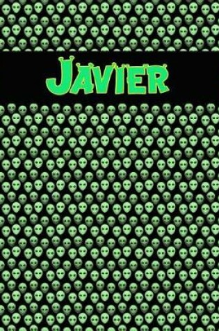 Cover of 120 Page Handwriting Practice Book with Green Alien Cover Javier