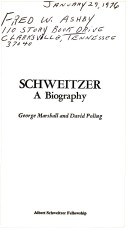 Cover of Albert Schweitzer