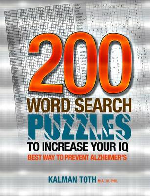 Book cover for 200 Word Search Puzzles to Increase Your IQ