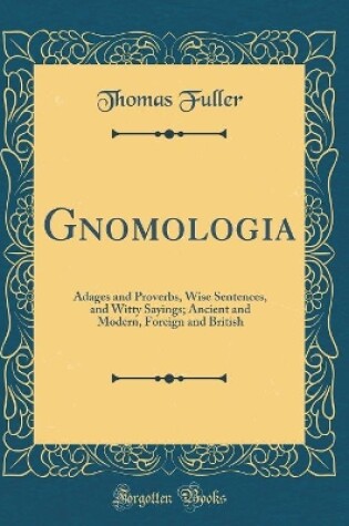 Cover of Gnomologia