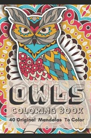 Cover of Owls Coloring Book