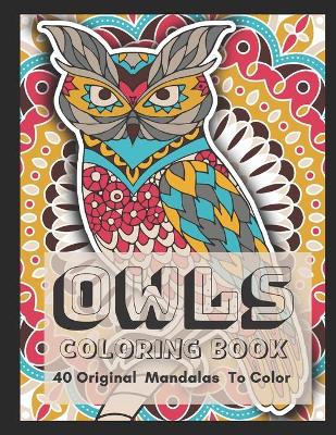 Book cover for Owls Coloring Book