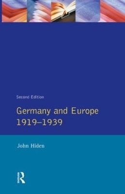 Book cover for Germany and Europe 1919-1939