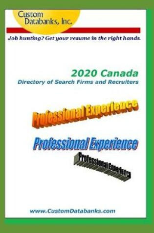 Cover of 2020 Canada Directory of Search Firms and Recruiters