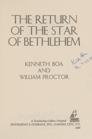 Cover of The Return of the Star of Bethlehem