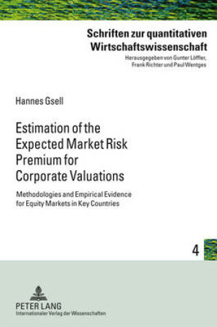 Cover of Estimation of the Expected Market Risk Premium for Corporate Valuations